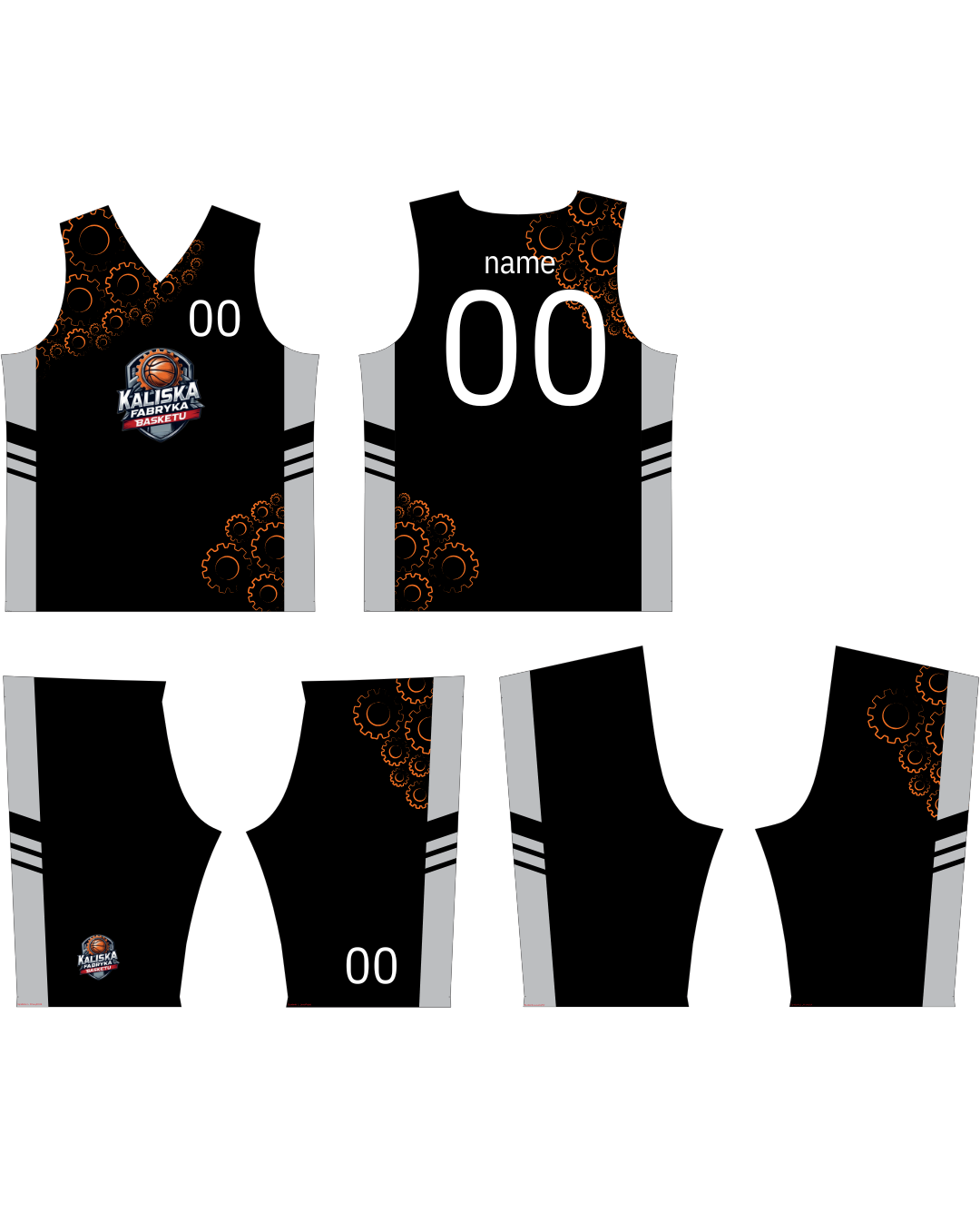 Komplet meczowy - czarny